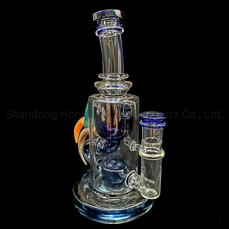 China Wholesale New Hot Product 7 Inch Tricolor Leaf Glass Water Pipe