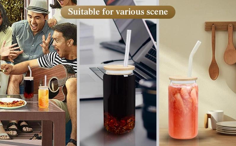 Top Selling Sublimation 12oz 16oz 20oz Beer Soda Glass Coffee Beer Cup Shaped Cans Water Bottle