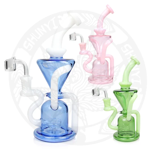 Glycerin Coil Freezable Chilled Beaker Base Glass Smoking Pipe Glass Water Pipe DAB Rig Hookah
